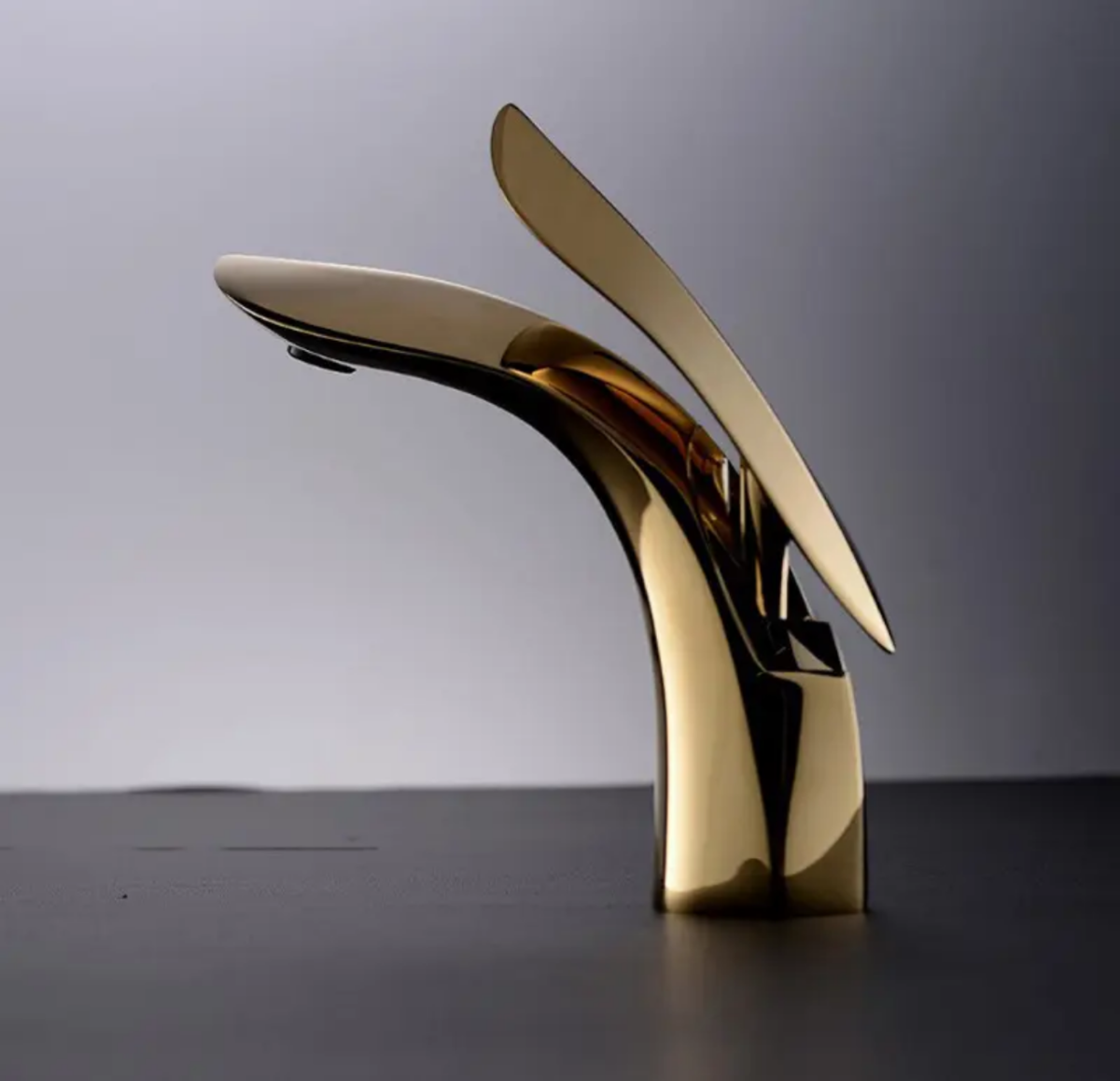 Hb39ec049573b44e4b2071658ad0cf14bI-1200x1158 Dolphin Basin Mixer (Brass) - Image 1