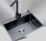 60 x 45 Black Kitchen Sink Handmade