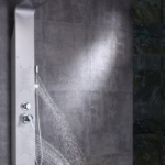 Silver Shower Panel Waterfall Rain Shower
