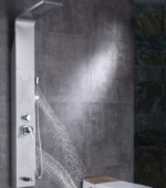 Silver Shower Panel Waterfall Rain Shower
