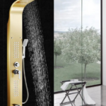 Full Gold Shower Panel Waterfall Rain Shower