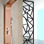 Rose Gold Shower Panel Waterfall Rain Shower