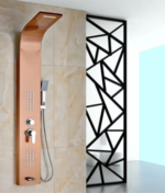 Rose Gold Shower Panel Waterfall Rain Shower