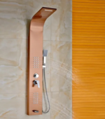 Rose Gold Shower Panel Waterfall Rain Shower - Image 2