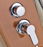Rose Gold Shower Panel Waterfall Rain Shower - Image 5