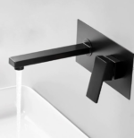 Imported Black Concealed Shower Set With Concealed Basin Mixer - Image 2