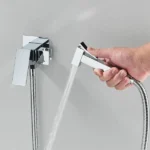 Brass Concealed Hand Shower | Silver - Black - Gold - Image 2
